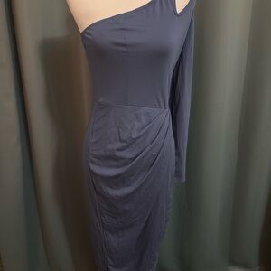 Tria by Sondra Broy One-Shoulder Midi Dress – Size Medium – New With Tags